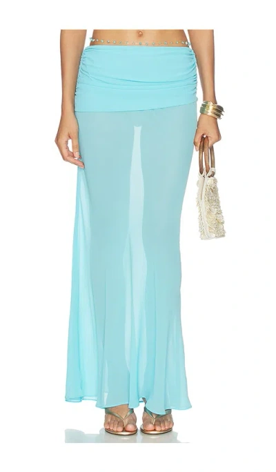 Nbd Kalika Maxi Skirt In Blue