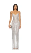 Nbd Leighan Gown In Silver