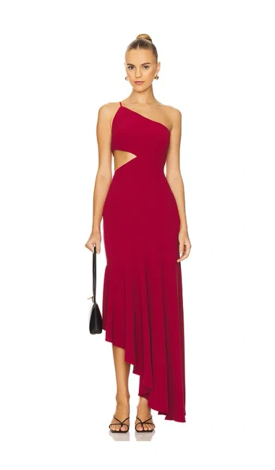 Nbd Lucinda Dress In Burgundy