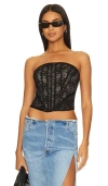 Nbd Lupita Corset Top In Black