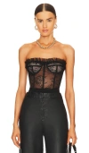 Nbd Maren Corset Top In Black