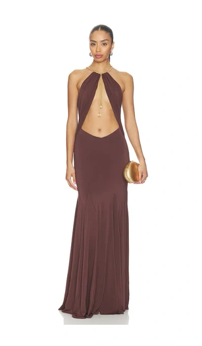 Nbd Marla Maxi Dress In Brown