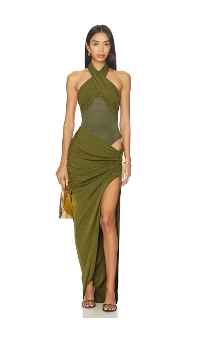 Nbd Meena Maxi Dress In Green