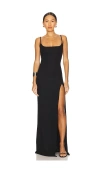 Nbd Mirabel Maxi Dress In 黑色
