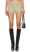 Nbd Reade Micro Short In 卡其绿