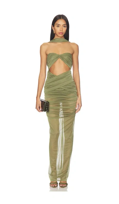 Nbd Rekha Maxi Dress In Green