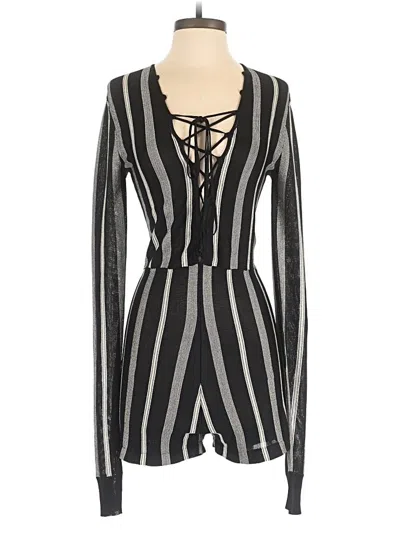 Pre-owned Nbd Romper In Black