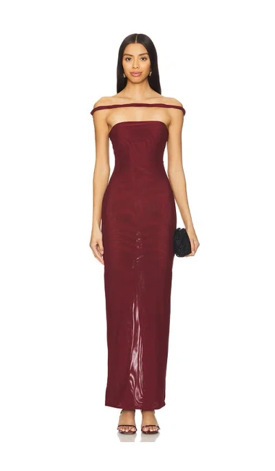 Nbd Sabine Gown In 深红色
