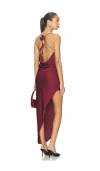 Nbd Salome Dress In Burgundy