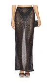 Nbd Shanti Maxi Skirt In 黑色
