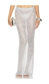 Nbd Shanti Maxi Skirt In 실버