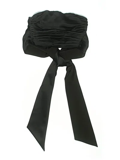 Pre-owned Nbd Sleeveless Top Black Strapless Neckline Tops