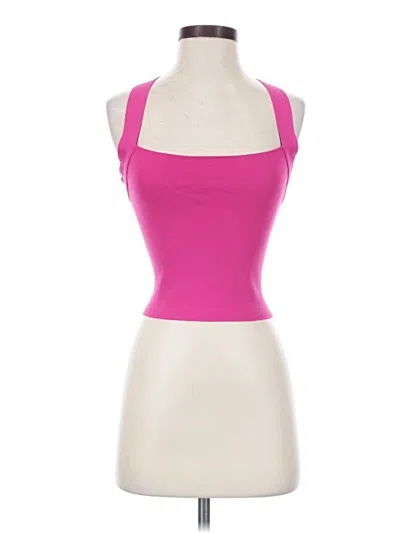 Pre-owned Nbd Sleeveless Top Pink Halter Neckline Tops