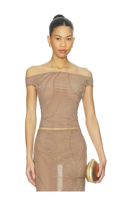 Nbd Tanuja Top In Brown