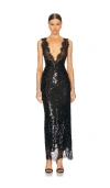 Nbd X Emma Rose The Lorelai Maxi Dress In 블랙