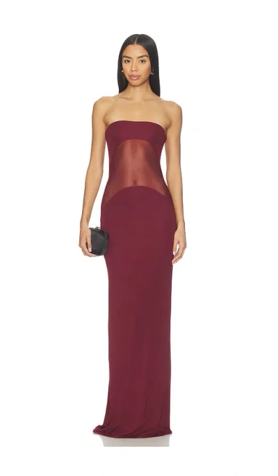 Nbd The Sadira Maxi Dress In Burgundy