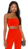 Nbd Topaz Bandeau Top In Red
