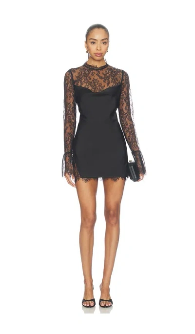 Nbd X Hannah Lizzy Rhea Mini Dress In Black