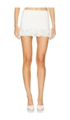 Nbd Yaz Rosette Skirt In Ivory