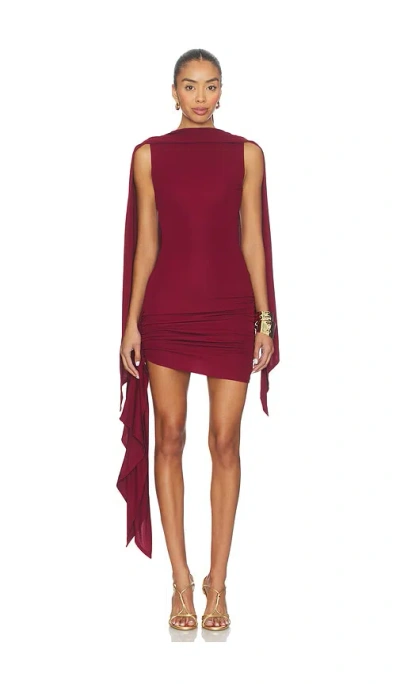 Nbd Yuval Mini Dress In Burgundy