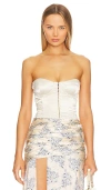 Nbd Zena Corset Top In Champagne
