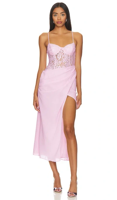 Nbd Zosia Maxi Dress In Blush Pink