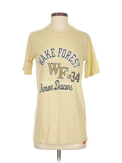 Pre-owned Ncaa Short Sleeve T-shirt In Yellow