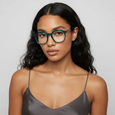 Ncmprbl Manifest 46mm Geometric Eyeglasses In Green