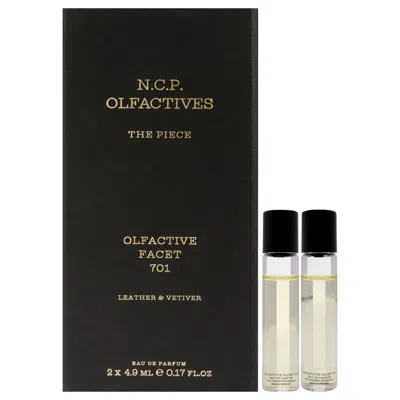 Ncp The Piece - Gold By  For Unisex - 3 Pc 2 X 4.9ml Olfactive Facet -701 Leather And Vetiver Edp Rol In Multi