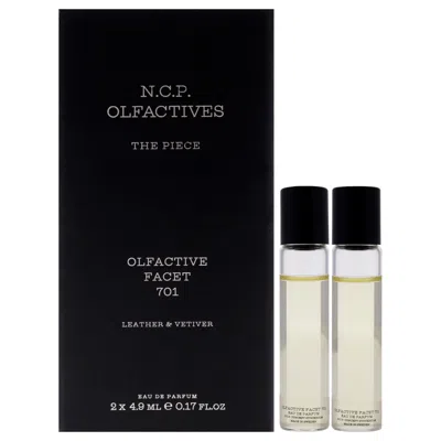 Ncp The Piece - Silver By  For Unisex - 3 Pc 2 X 4.9ml Olfactive Facet -701 Leather And Vetiver Edp R In Transparent