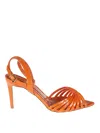 Ncub Clara 26 Patent Leather Sandals In Orange