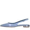 Ncub Woman Ballet Flats Pastel Blue Size 7 Leather In Azzurro Blu E Verdi