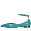 Ncub Flat Shoes Green In Verde Blu E Verdi