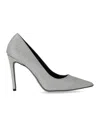 Ncub Gaba Silver Glitter Pump In Silver