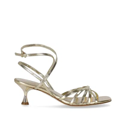 Ncub Mamy Platin Heeled Sandal In Platinum