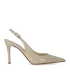 Ncub Lele Grey Slingback Pump In Grey