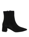 Ncub Woman Ankle Boots Black Size 5 Leather