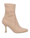 Ncub Woman Ankle Boots Blush Size 8 Textile Fibers In Pink