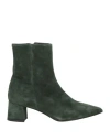 Ncub Woman Ankle Boots Dark Green Size 7 Leather