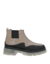 Ncub Woman Ankle Boots Taupe Size 8 Soft Leather