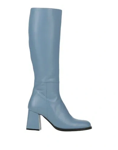 Ncub Woman Boot Pastel Blue Size 10 Soft Leather