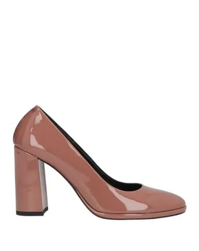 Ncub Woman Pumps Blush Size 7 Leather In Pink