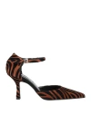 Ncub Woman Pumps Brown Size 6 Leather In Brown