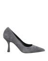 Ncub Woman Pumps Lead Size 6 Leather In Gray