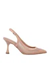 Ncub Woman Pumps Pastel Pink Size 7 Textile Fibers In Pink