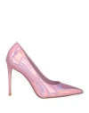 Ncub Woman Pumps Pink Size 8 Textile Fibers In Pink