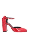 Ncub Woman Pumps Red Size 6 Leather
