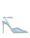 Ncub Woman Pumps Sky Blue Size 6 Textile Fibers In Blue
