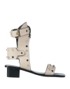 Ncub Woman Sandals Beige Size 7 Soft Leather In Beige
