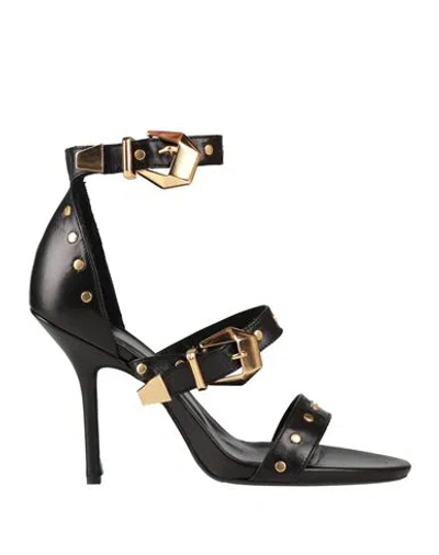 Ncub Woman Sandals Black Size 11 Leather